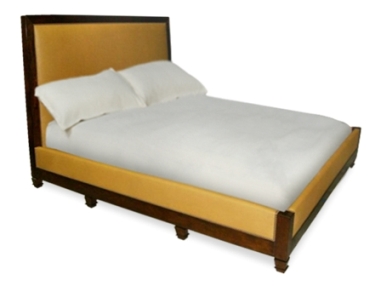 CUSTOM UPHOLSTERED BED AND HEADBOARD